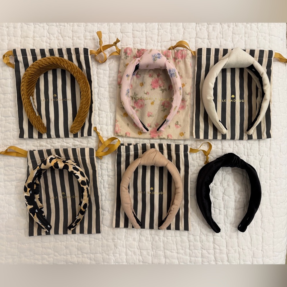 Set of 6 Lele Sadoughi headbands